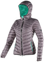 Dainese Calipso Downjacket Lady,  grijs-groen,  afmeting XL voor vrouw