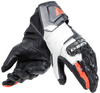 Dainese Carbon 4 Long Dames motorfiets handschoenen,  zwart-wit-rood,  afmeting L voor vrouw