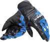 Dainese Carbon 4 Short Motorfiets handschoenen,  zwart-blauw,  afmeting S