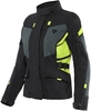 Dainese Carve Master 3 Gore-Tex Dames Motorfiets Textiel Jas,  zwart-grijs-geel,  afmeting 50 voor vrouw