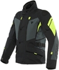 Dainese Carve Master 3 Gore-Tex Motorfiets textiel jas,  zwart-grijs-geel,  afmeting 48