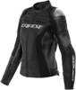 Dainese Racing 4 Geperforeerde dames motorfiets lederen jas,  zwart,  afmeting 52 voor vrouw