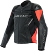 Dainese Racing 4 Motorfiets lederen jas,  zwart-rood,  afmeting 64