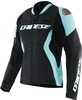 Dainese Racing 5 Dames Motorfiets Leren Jas,  zwart-blauw,  afmeting 38 voor vrouw
