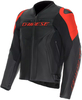 Dainese Racing 5 Motorfiets leren jas,  zwart-rood,  afmeting 62 voor man