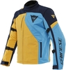Dainese Ranch Tex Motorfiets textiel jas,  blauw-geel,  afmeting 64