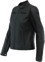 Dainese Razon 2 Dames motorfiets lederen jas,  zwart,  afmeting 48 voor vrouw