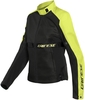 Dainese Ribelle Air Tex Dames Motorfiets Textiel Jas,  zwart-geel,  afmeting 38 voor vrouw