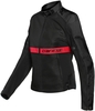 Dainese Ribelle Air Tex Dames Motorfiets Textiel Jas,  zwart-rood,  afmeting 38 voor vrouw