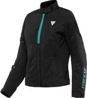 Dainese Risoluta Air Tex Dames Motorfiets Textiel Jas,  zwart-blauw,  afmeting 44 voor vrouw
