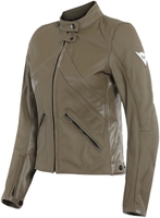 Dainese Santa Monica Dames Motorcycle Leather Jacket,  bruin,  afmeting 42 voor vrouw