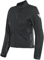 Dainese Santa Monica Dames Motorcycle Leather Jacket,  zwart,  afmeting 42 voor vrouw