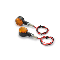 DAYTONA Corp. LED-draaisignaal D-Light SOL,  zwart,  geel glas,  zwart