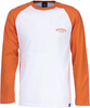Dickies Baseball Women´s Shirt,  wit-oranje,  afmeting XS voor vrouw