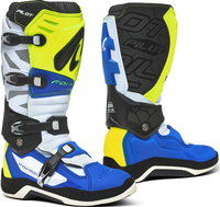 Forma Pilot Motocross Laarzen,  wit-blauw-geel,  afmeting 39