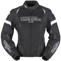 Furygan Ambra Vented 3 in 1 Dames Motorcycle textiel jas,  zwart-wit,  afmeting L voor vrouw
