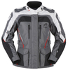 Furygan Apalaches Damen Motorfiets textiel jas,  zwart-grijs-rood,  afmeting M voor vrouw
