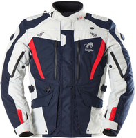 Furygan Apalaches Evo Motorfiets textiel jas,  wit-rood-blauw,  afmeting M voor man
