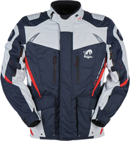 Furygan Apalaches Motorfiets textiel jas,  wit-rood-blauw,  afmeting XL