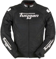 Furygan Atom Vented Evo Geperforeerde motorfiets textiel jas,  zwart-wit,  afmeting 3XL voor man