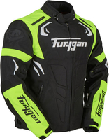 Furygan Blast Motorfiets textiel jas Zwart Geel XL