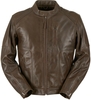 Furygan Bronson Motorfiets leren jas,  bruin,  afmeting M