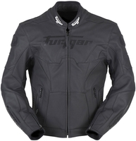 Furygan Bullring Motorfiets lederen jas,  zwart,  afmeting XL