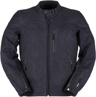 Furygan Clint Evo Motorfiets lederen jas,  blauw,  afmeting XL