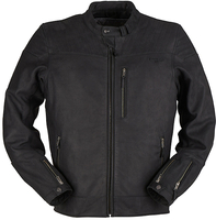 Furygan Clint Evo Motorfiets lederen jas,  zwart,  afmeting M