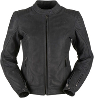 Furygan Debbie Dames Motorfiets Lederen Jas,  zwart,  afmeting L voor vrouw