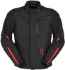 Furygan Explorer Motorfiets textiel jas,  zwart-rood,  afmeting M voor man