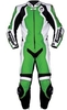 Furygan FRS Prime One Piece lederen pak Zwart Wit Groen Zilver 54