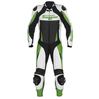 Furygan Full Apex 1-delige motorfiets leder pak Zwart Wit Groen 52