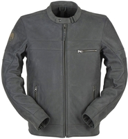 Furygan Glenn Motorfiets leren jas,  grijs,  afmeting 3XL