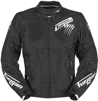Furygan Hurricane Textiel jas Zwart Wit 2XL