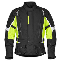 Germot Ravenna II Motorfiets textiel jas Zwart Wit Geel 3XL