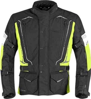 Germot Savannah Motorfiets textiel jas Zwart Geel 4XL