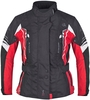 Germot Xantia Pro Dames motorfiets textiel jas,  zwart-wit-rood,  afmeting 44 voor vrouw
