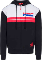 GP-Racing Honda HRC 2 Stripes Hoodie Zwart Wit 2XL