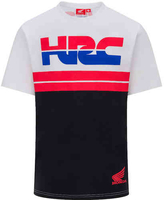 GP-Racing Honda HRC 2 Stripes T-shirt Zwart Wit L
