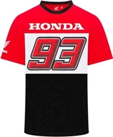 GP-Racing Honda HRC 93 Dual Big93 T-shirt Zwart Wit Rood S