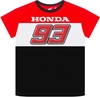GP-Racing Honda HRC 93 Dual Kinderen T-shirt,  zwart-wit-rood,  afmeting 6 - 7