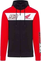 GP-Racing Honda HRC 93 Dual Rits hoodie Zwart Wit Rood M