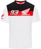 GP-Racing Honda HRC 93 Dual T-shirt,  zwart-wit-rood,  afmeting L