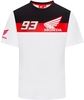 GP-Racing Honda HRC 93 Dual T-shirt,  zwart-wit-rood,  afmeting XL