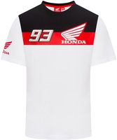 GP-Racing Honda HRC 93 Dual T-shirt,  zwart-wit-rood,  afmeting XL