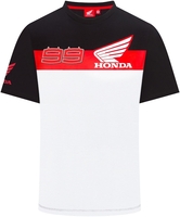 GP-Racing Honda HRC 99 Black Wing T-shirt,  zwart-wit-rood,  afmeting XL
