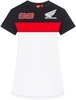 GP-Racing Honda HRC 99 Dual Dames T-shirt,  zwart-wit-rood,  afmeting M voor vrouw