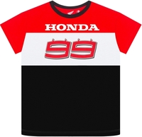 GP-Racing Honda HRC 99 Dual Kinderen T-shirt,  zwart-wit-rood,  afmeting 2 - 3