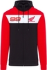 GP-Racing Honda HRC 99 Dual Rits hoodie,  zwart-wit-rood,  afmeting S